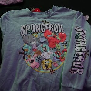 Never been used, sponge Bob long sleeve crop top.